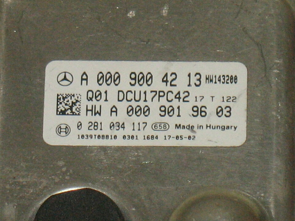 MERCEDES SPRINTER Vito Tourer Adblue Ecu A000900421 0281034117