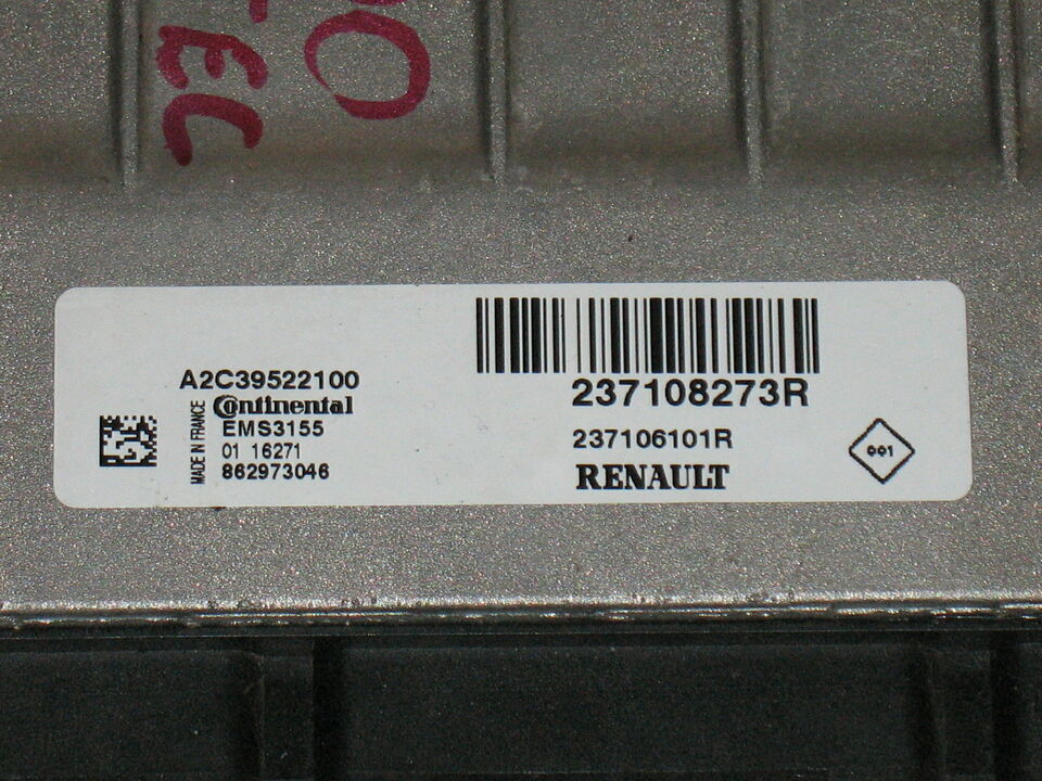 Renault Kangoo III CITAN W415 237108273R A4159009800 EMS 3155
