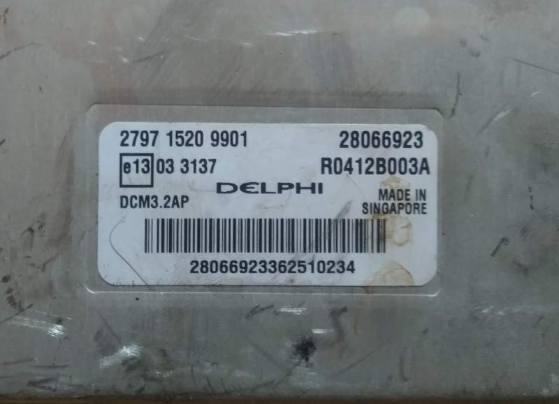 ECU TATA DELPHI 279715209901 28066923 R0412B003A DCM3.2AP