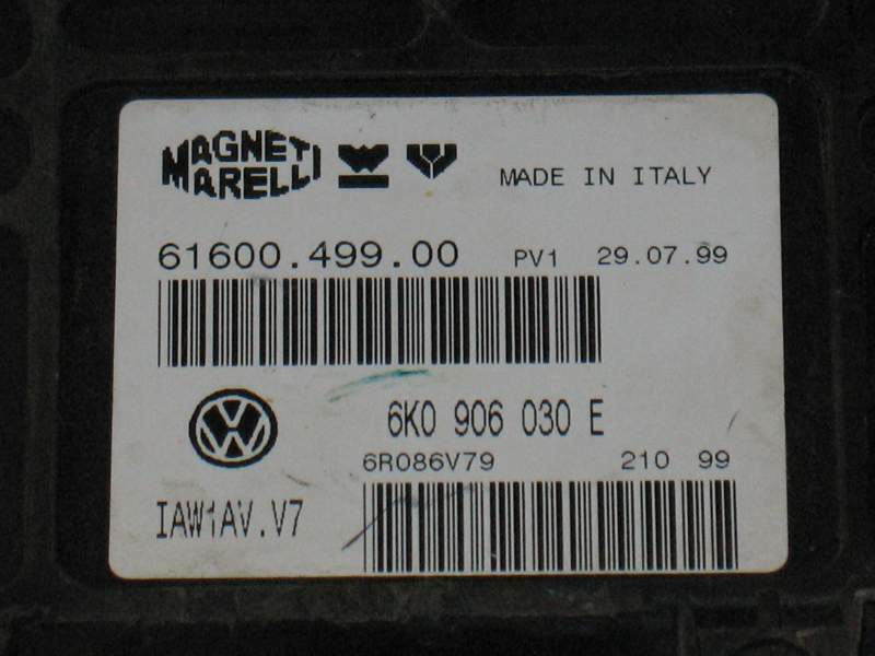 ECU SEAT IBIZA 1.6 8V 6K0906030E 6160049900 IAW1AV.V7