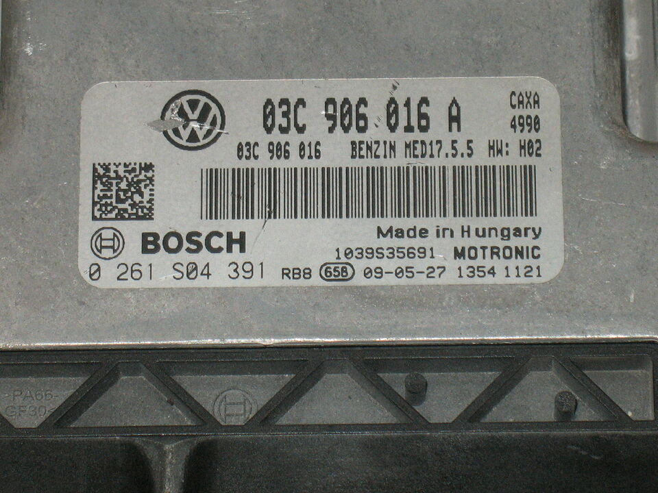ECU VW MED17 5.5 03C906016A 0261S04391 HW: H02 03C906016 A