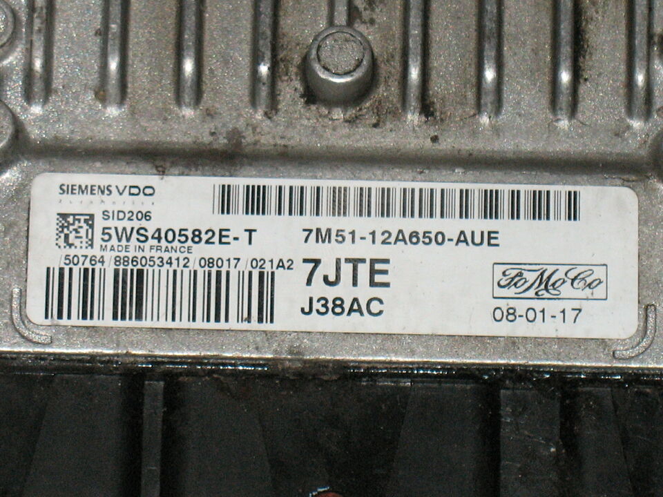 ECU FOCUS SID206 5WS40582E-T 7M51 12A650-AUE 5WS40582ET 7JTE