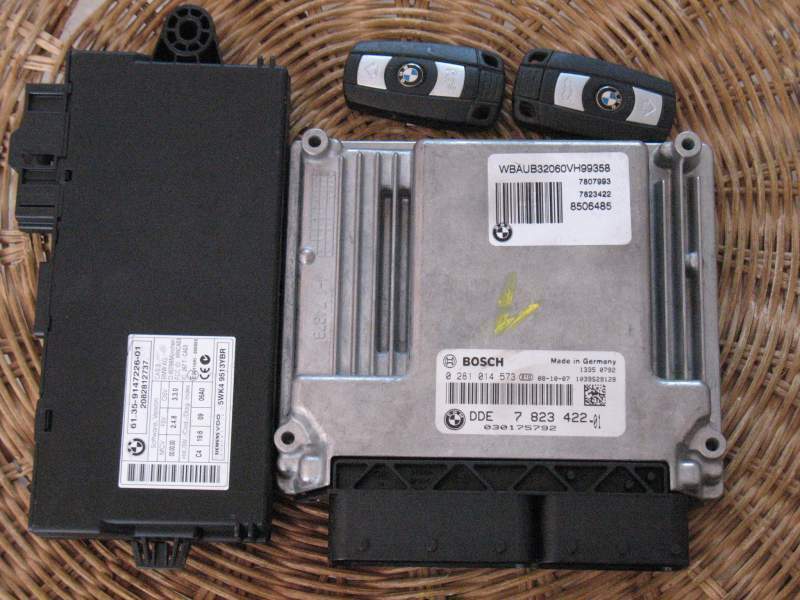 Kit ecu bmw e87 bosch 0281014573 cas siemens 5wk49513ybr EDC17C06-4.13