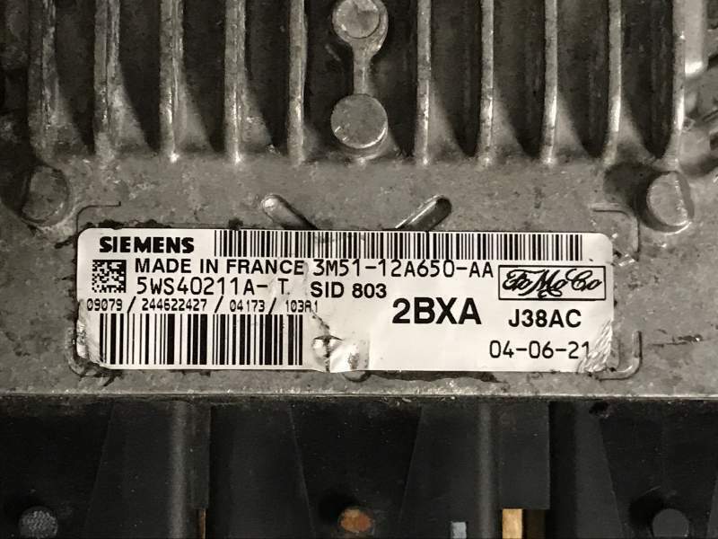 ECU FORD FOCUS C-MAX SID 803 5WS40211AT 3M5112A650AA 2BXA