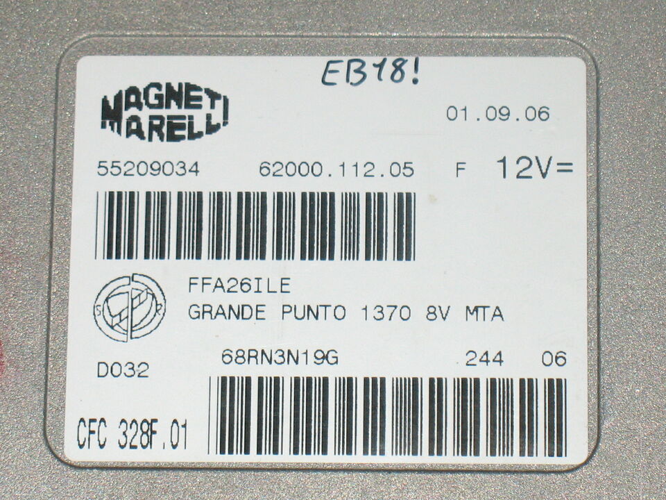 ECU Grande punto 1.4 8v cambio automatico 55209034 cfc 328f.01