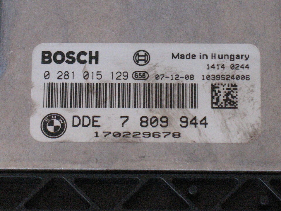 BMW 5 3.0 D BOSCH EDC 16CP35 0281015129 DDE7809944 7809944