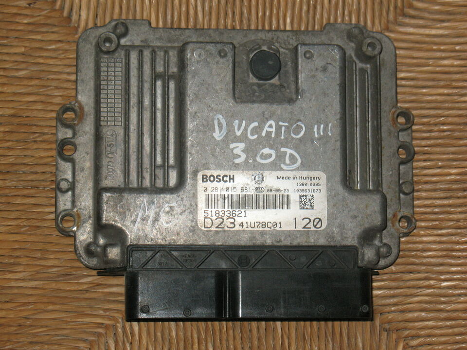 ECU FIAT DUCATO 2.3 3.0 0281015681 51833621 EDC 16C39-5.A7