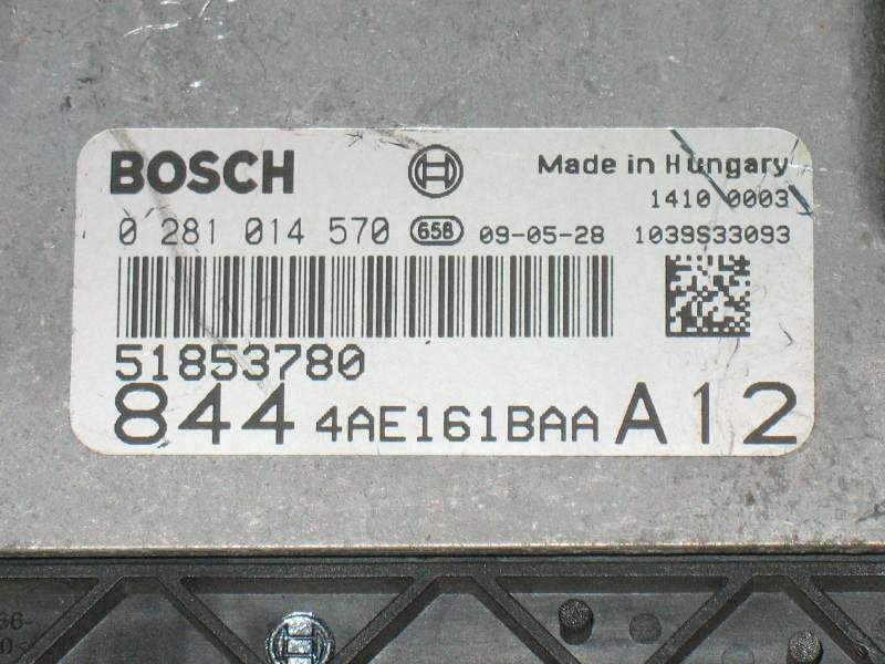 ECU Lancia Delta 1.6JTD BOSCH 0281014570 EDC16C39 51853780