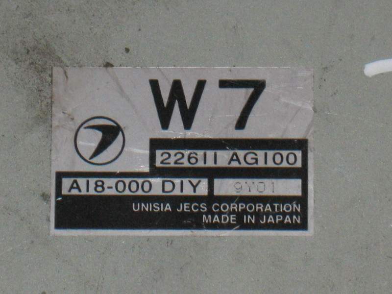 ECU SUBARU IMPREZA TURBO 22611 Ag100 22611Ag100 A18-000 A18000