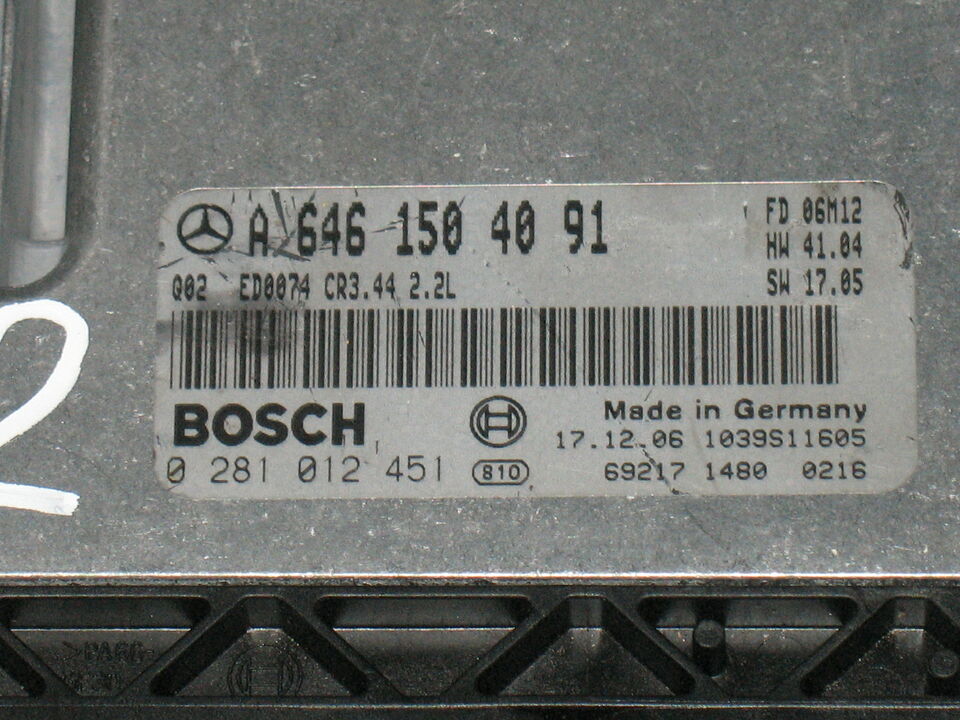 ECU MERCEDES C W203 A6461504091 EDC16C2 CR3.44 0281012451