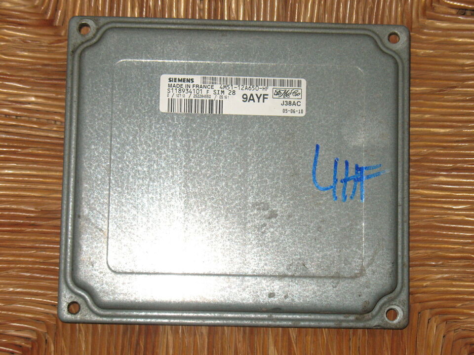 ECU FORD FOCUS FIESTA S118934101 F 4M51-12A650-HF 9AYF SIM28