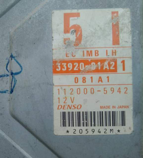 ECU SUZUKI JIMNY 1.3I 4X4 33920-81A2 1 1120005942 081A1 33920-81a21