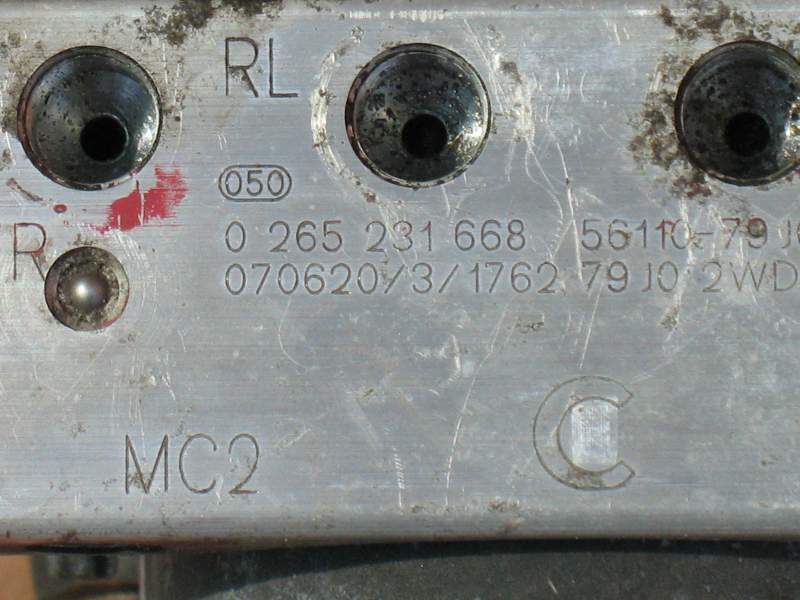 ABS FIAT SUZUKI SX4 BOSCH 0265231668 5611079J00 0265800493