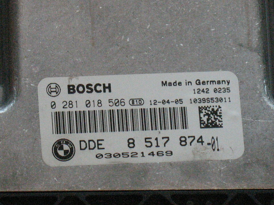 ECU CENTRALINA BMW 320 143CV 0281018506 DDE8517874 EDC 17C50-3.51