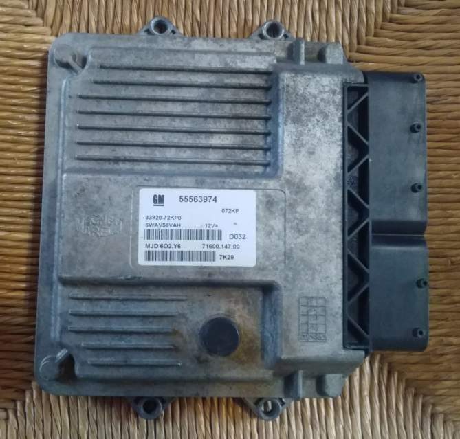 ECU SUZUKI SWIFT OPEL 1.3, 55563974 MJD 6O2.Y6, 6WAV56VAH 7K29