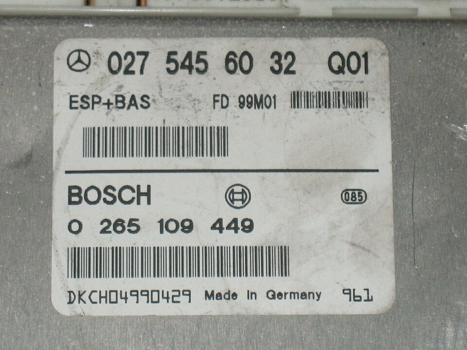 ECU MERCEDES CLASSE A 0275456032K01 0265109449 FD98M09