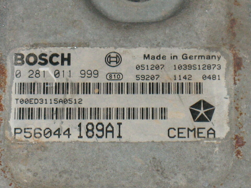 ECU JEEP GRAND CHEROKEE 3.0 CDI 0281011999 P56044189AI edc16cp31