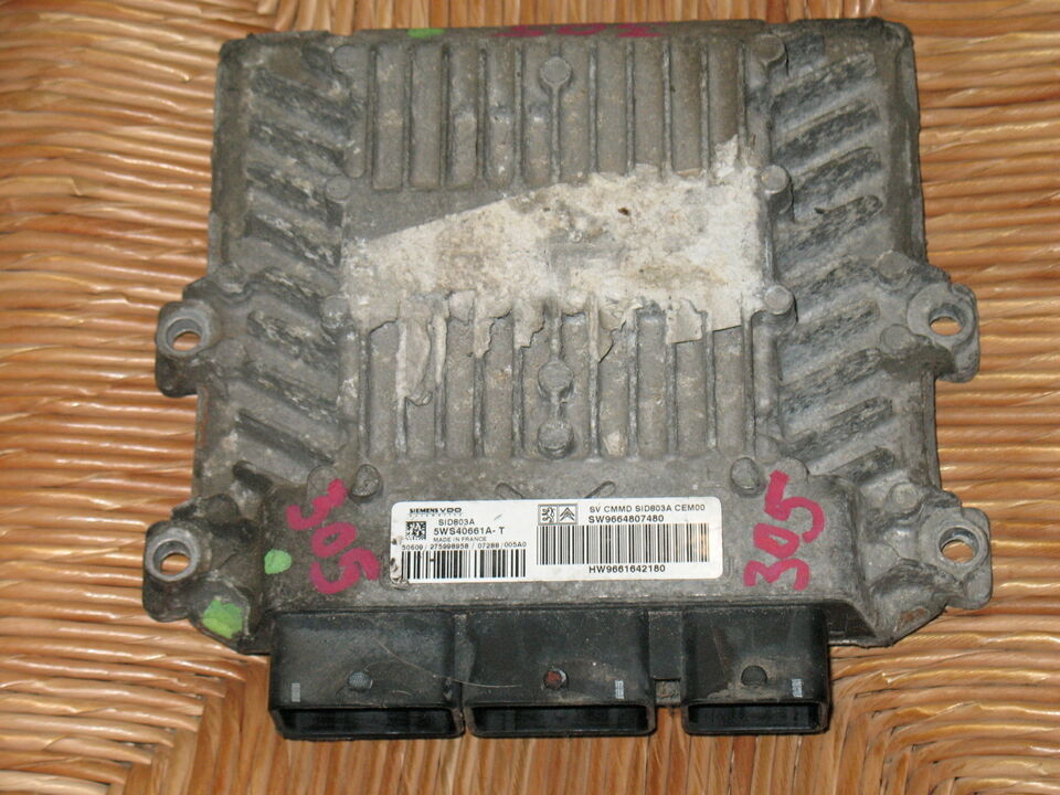 ECU FIAT SCUDO 2.0 HDi 5WS40661A-T SW9664807480 SID803A