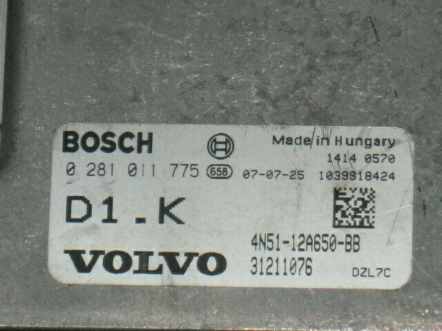 ECU VOLVO MAZDA FORD 1.6 0281011775 4N51-12A650-BB EDC16 C34 D1.K