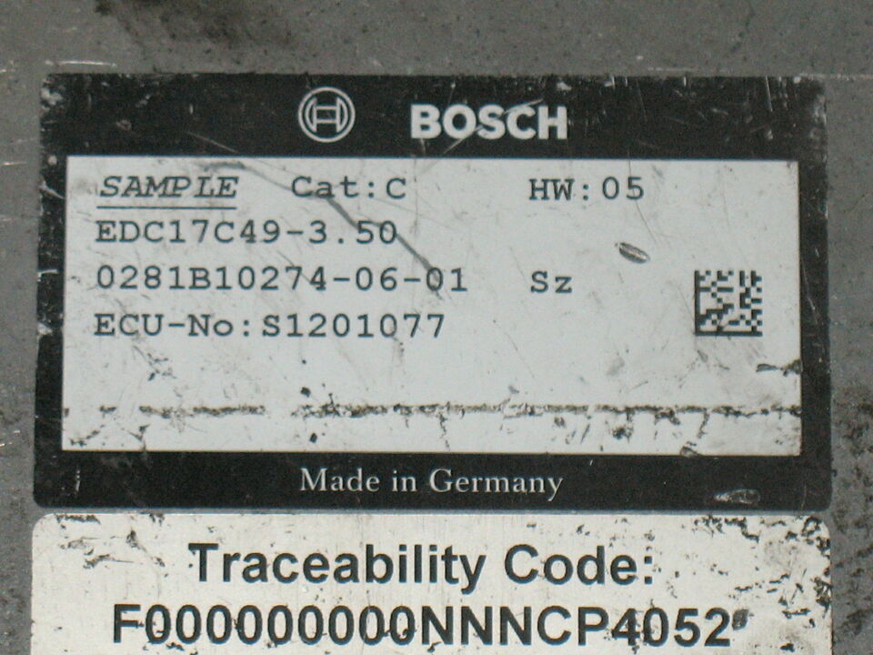 ECU BRAVO MJ 1.6 BOSCH 0281B102740601 S1201077 EDC17C49-3.50