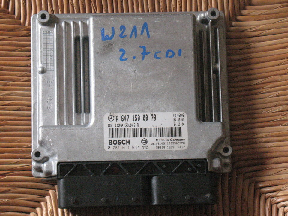 ECU MERCEDES W211 E270 2.7 CDI 0281011937 A6471500079 CR3.14 EDC16C2-7