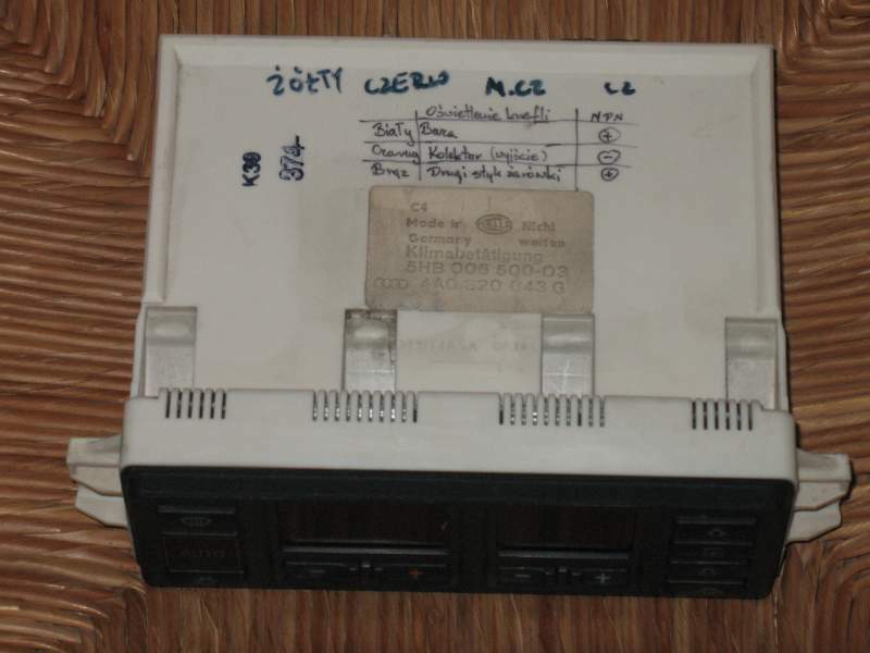 COMANDO CLIMA AUDI A6 4A0820043H HELLA 5HB00650003