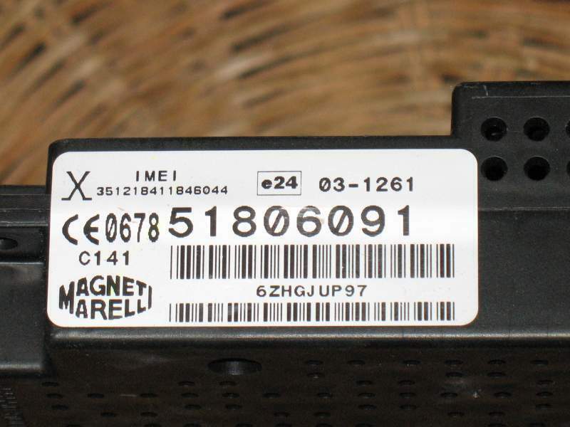 Ecu fiat punto 1.4 b 5m ricambio modul blue and me 51806091