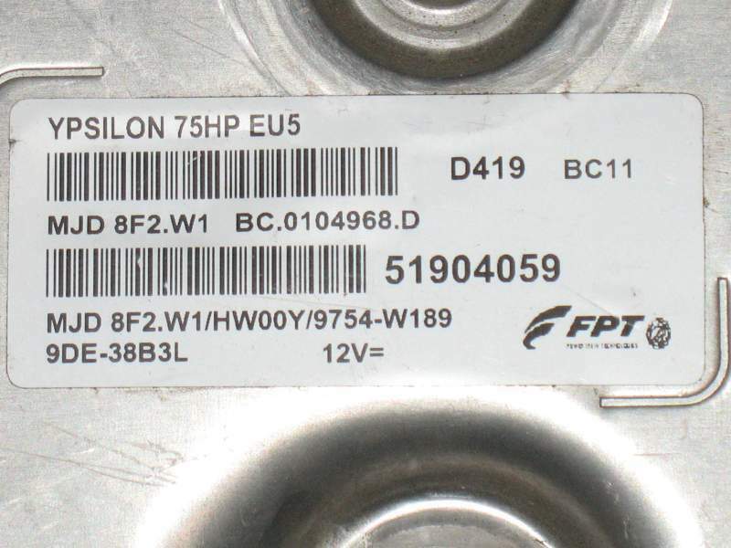 ECU 8F2 51904059 LANCIA YPSILON 1.3 D 5M 3P 55KW (201