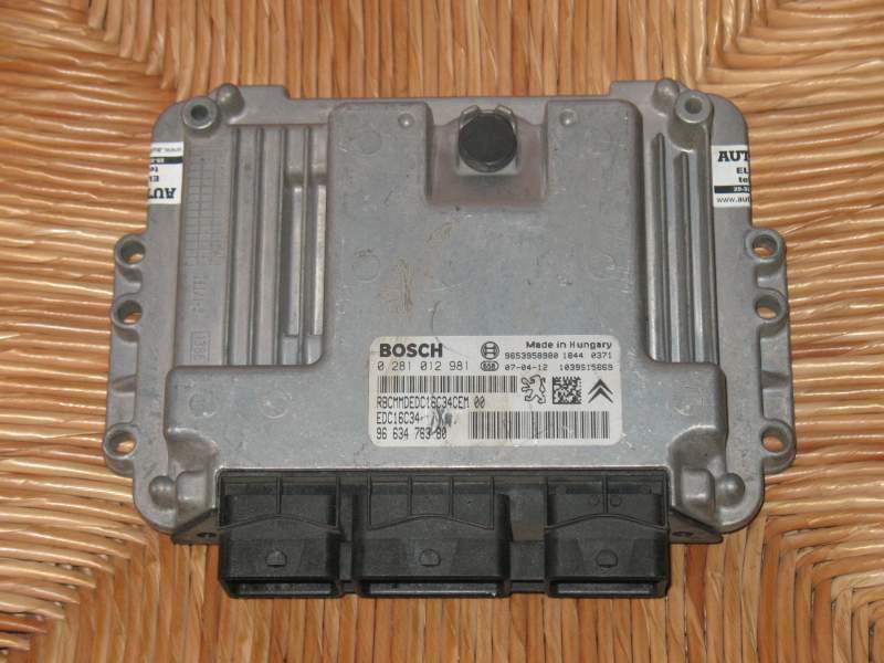 ECU CITROEN C4 PICASSO 1.6 HDI BOSCH 0281012981 9663476380 EDC 16C34-4.11