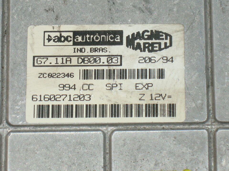 ECU FIAT UNO 1.1 G7.11 ADB00.03 G711ADB0003 6160271203