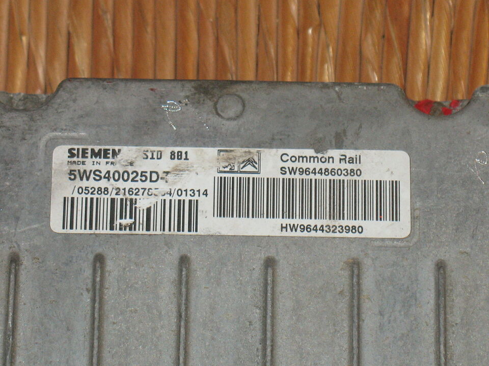 CITROEN PEUGEOT 2.0 HDI 5WS40025D-T SW9644860380 HW9644323980