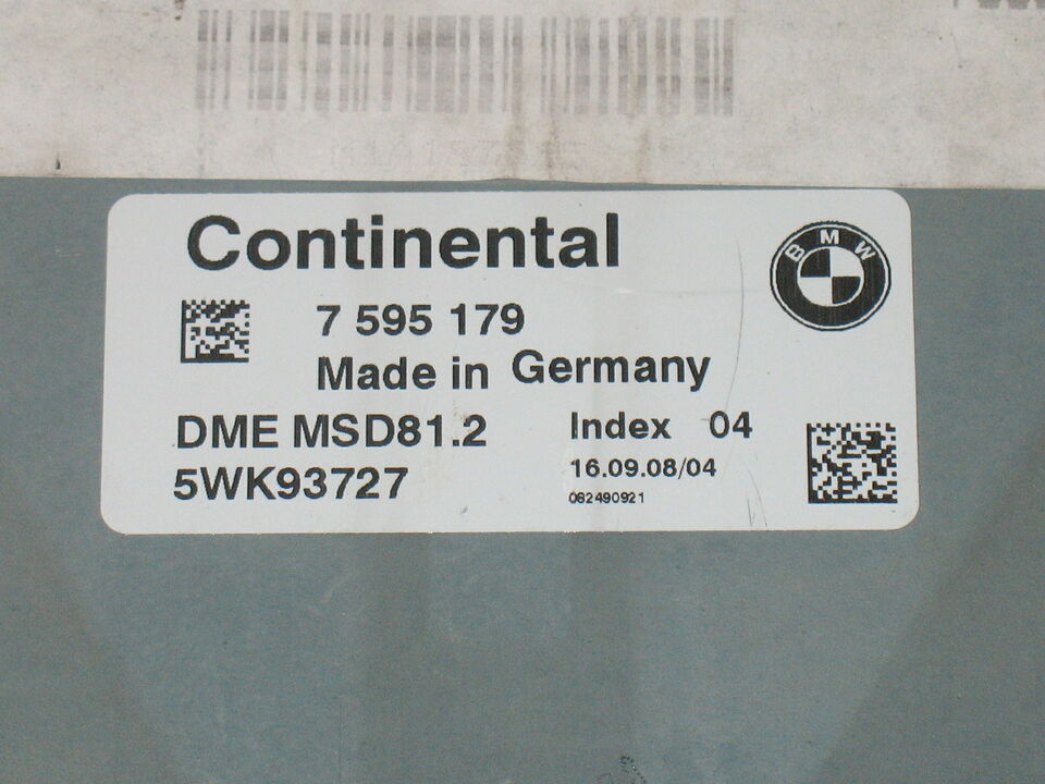 Centralina BMW E90/E91 320 DME MSD81.2 7595179 5WK93727 7595179