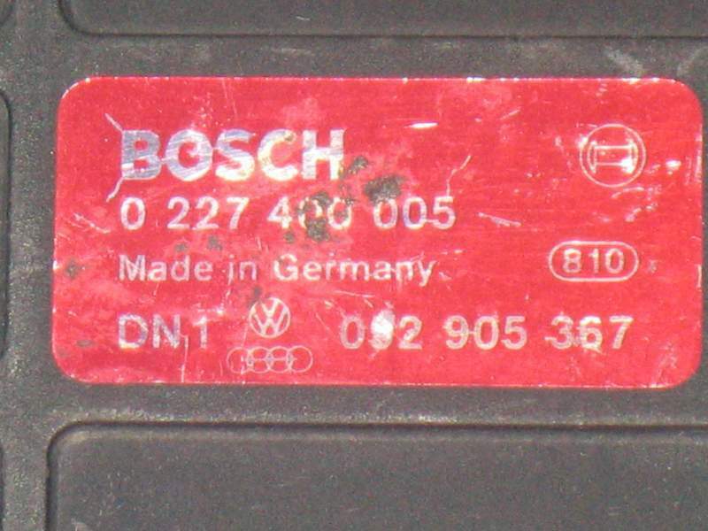 ECU VW POLO 1.3 GT BOSCH 0227400005 052905367 DN1