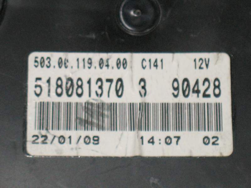 Lancia Musa 2009 strumento tachimetro 518081370