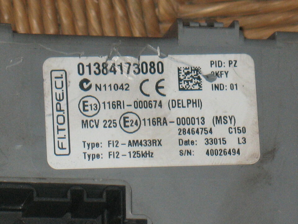 Body computer citroen nemo bipper fiorino 01384173080 1384173080