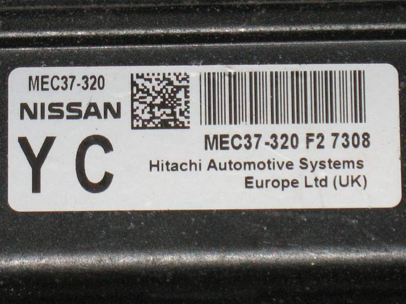 ECU NISSAN MICRA 1.2 MEC37-320 YC , MEC37320, MEC37-320 F2 7308