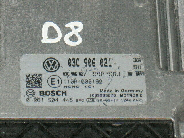 ECU VW PASSAT GOLF TOURAN 1.4 TSI 0261S04448 03C90602 MED17.1