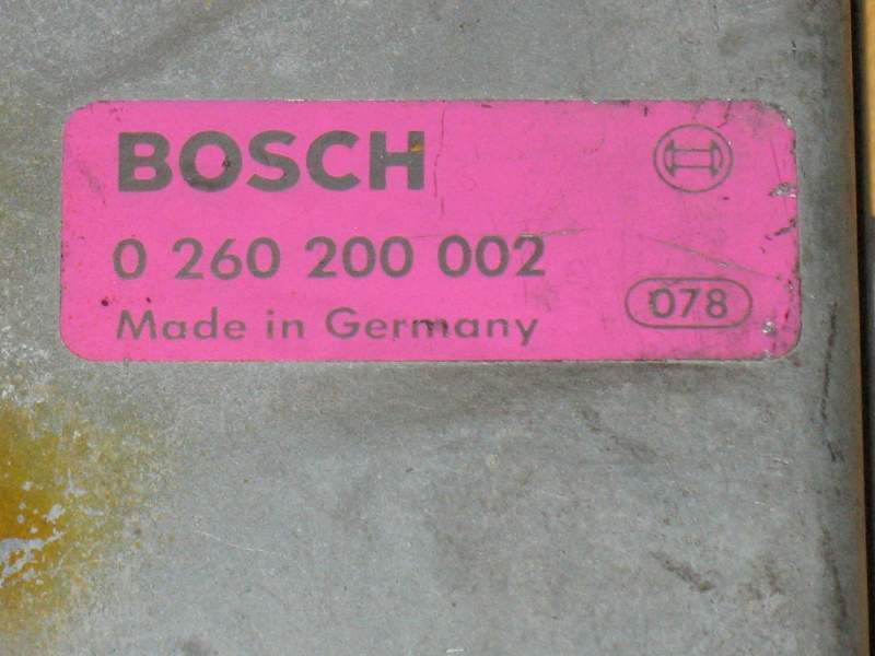 Control Unit Bj09/83 Bosch 0260200002 BMW 316 E30 / E28 518