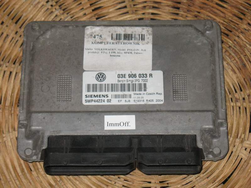 ECU VOLKSWAGEN POLO SIEMENS 5WP44224 02 5WP4422402 03E906033R