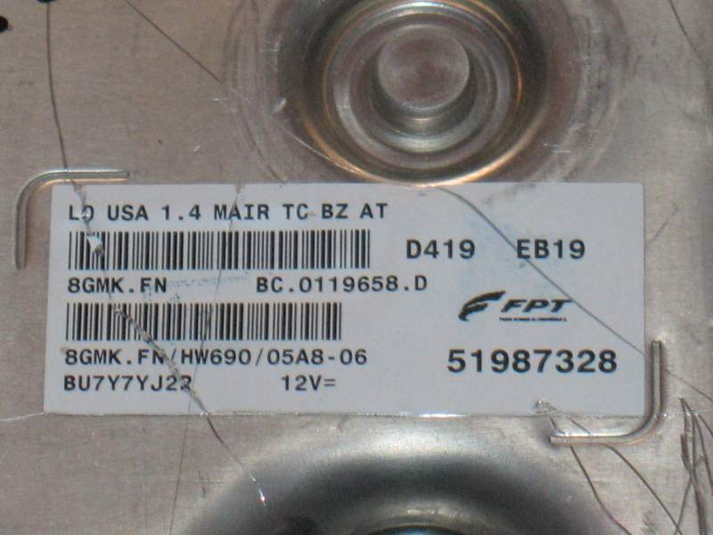 ECU CENTRALINA FIAT 500L 165 CV 51987328 8GMKFN HW690