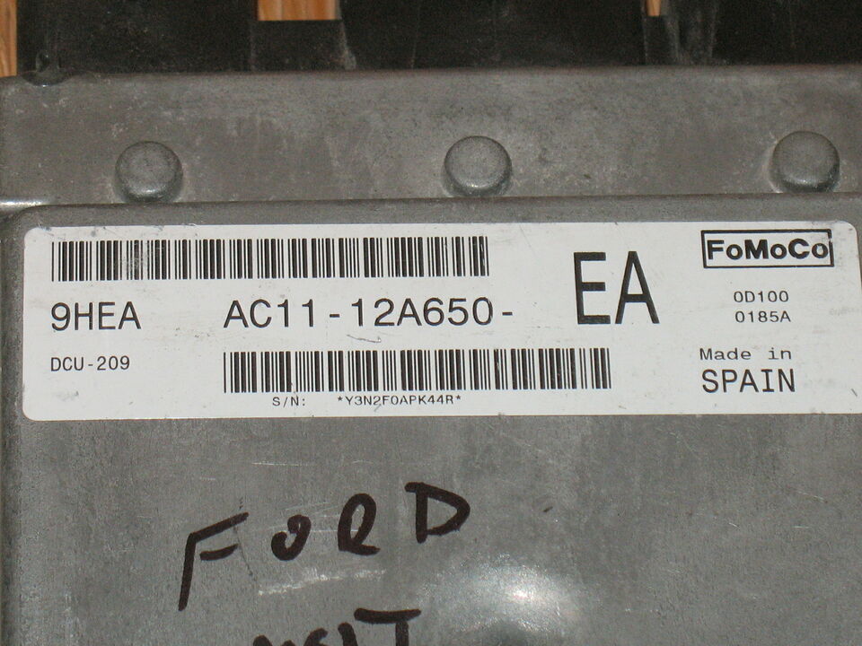 ECU FORD TRANSIT 2.4 TDCI AC11-12A650-EA 9HEA Fomoco DCU-209