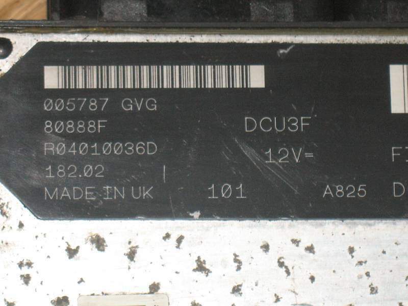 ECU FIAT DOBLO R04010036D, 55181595 Lucas. DCU3F 003