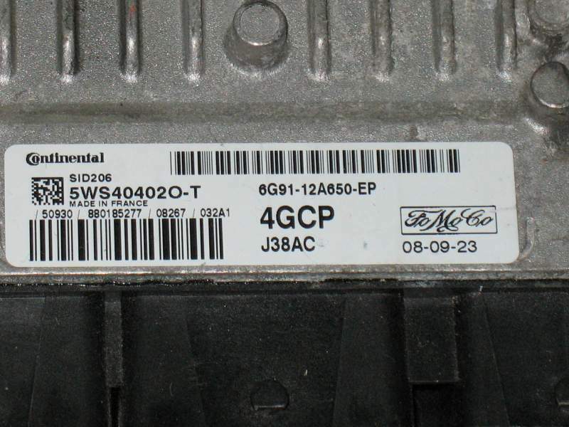 ECU FORD S MAX GALAXY 2.0 TDCI 5WS40402O-T 4GCP 6G91 12A650-EP