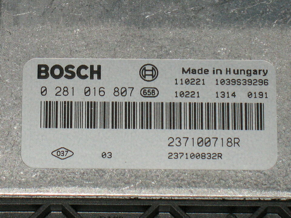 ECU OPEL VIVARO RENAULT 0281016807 237100718R EDC 17C11-3.30