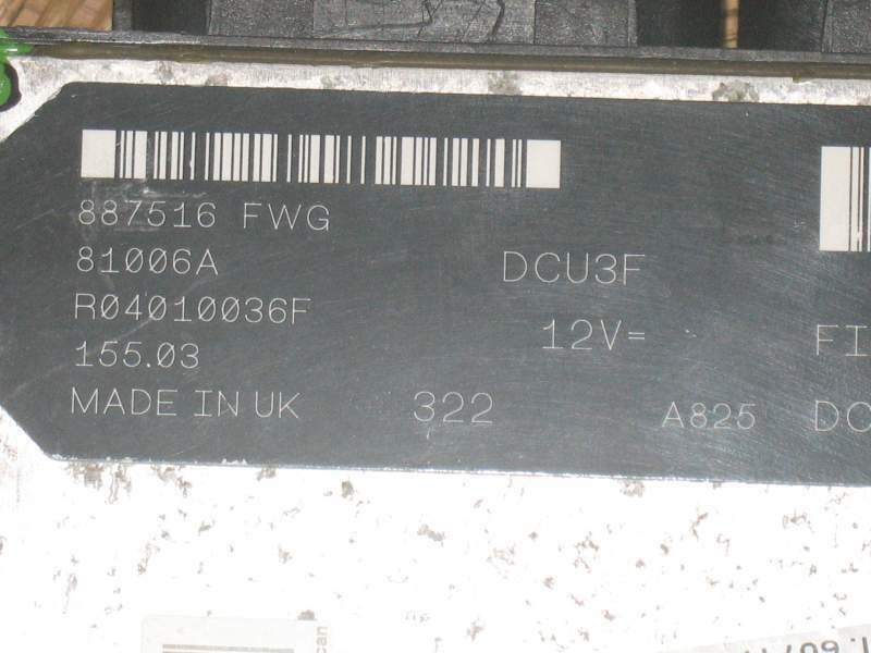 ECU FIAT DOBLO LUCAS 1.9, R04010036F 55183255 DCU3F.003