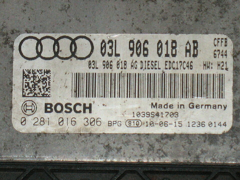 ECU AUDI A3 2.0 TDI BOSCH 0281016306 03L906018AB EDC 17C46-2.5