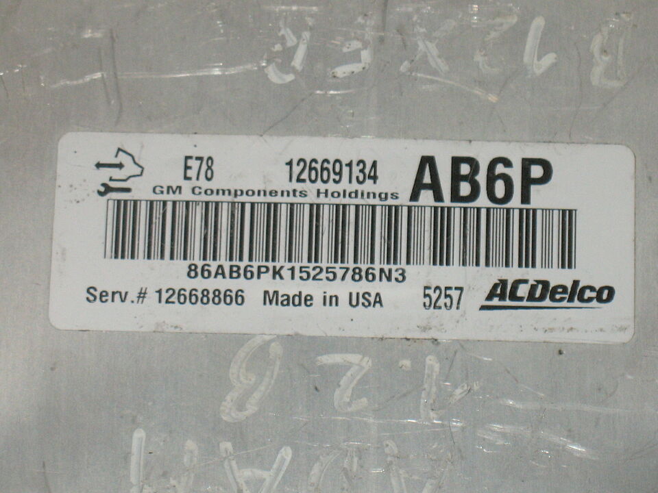 Ecu AC Delco 12669134 AB6P 12668866 OPEL CORSA 1.4 BENZINA E78