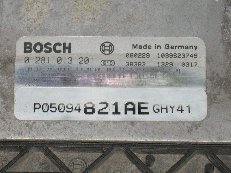 ECU DODGE 2.0 CRDI BOSCH 0281013201 P05094821AE GHY 41 Edc 16U31-4.72