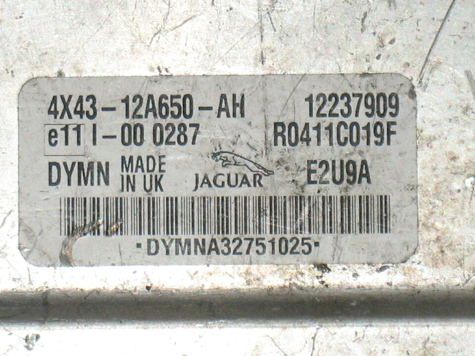 ECU JAGUAR X 2.0 4X43-12A650-AH 12237909 R0411C019F E2U9A