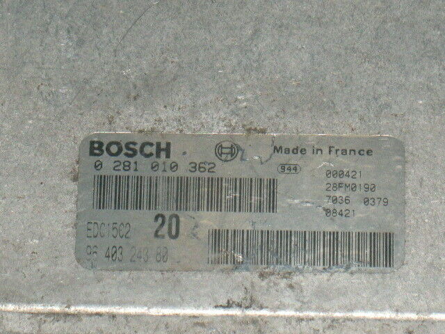 ECU CENTRALINA PEUGEOT 306 2.0 0281010362 9640324380 EDC15C2 20